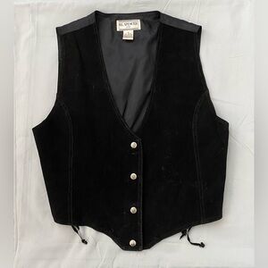 Vintage H.L. Spencer Black Leather Vest